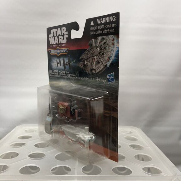Star Wars Micro Machines Speeder Chase Rey Jakku Landspeeder Transporter MOC - Picture 8 of 10